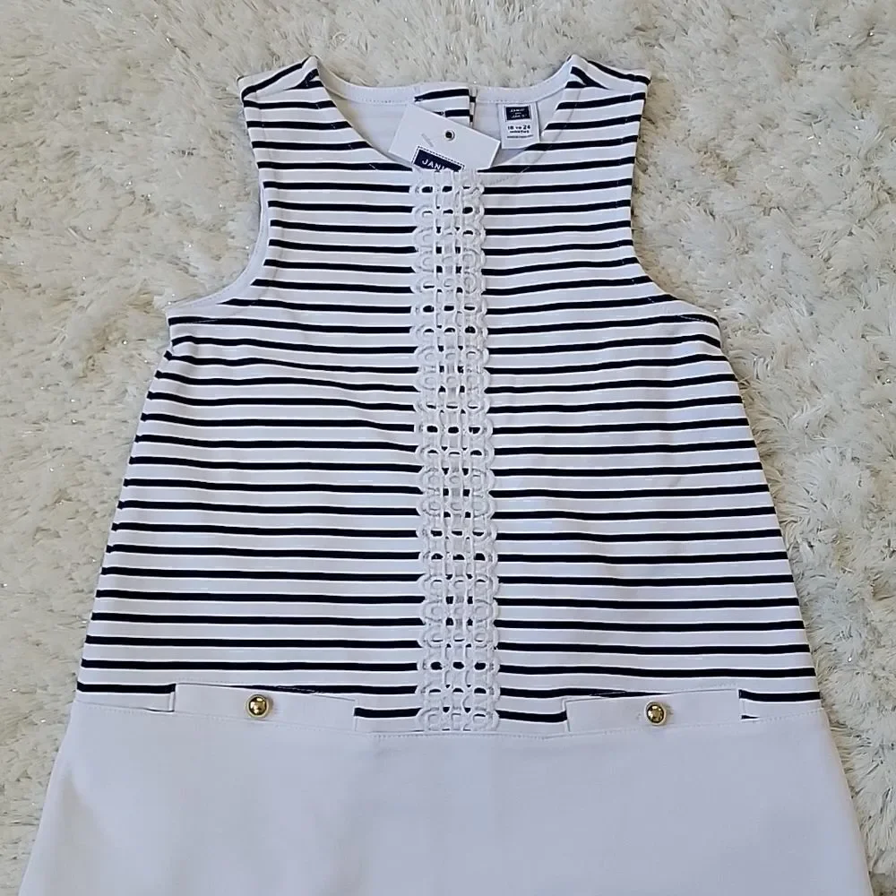 JANIE AND JACK 2-PIECE SHORELINE CLUB DRESS, SIZE 18-24 MONTHS ‐ NEW! - Picture 2 of 9